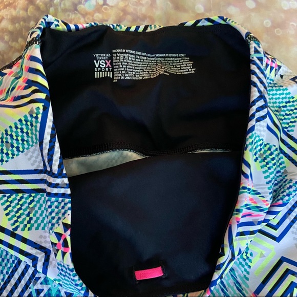 Victoria’s Secret VSX Aztec Geometric Print Pattern Knockout Tights Leggings S - Picture 8 of 9